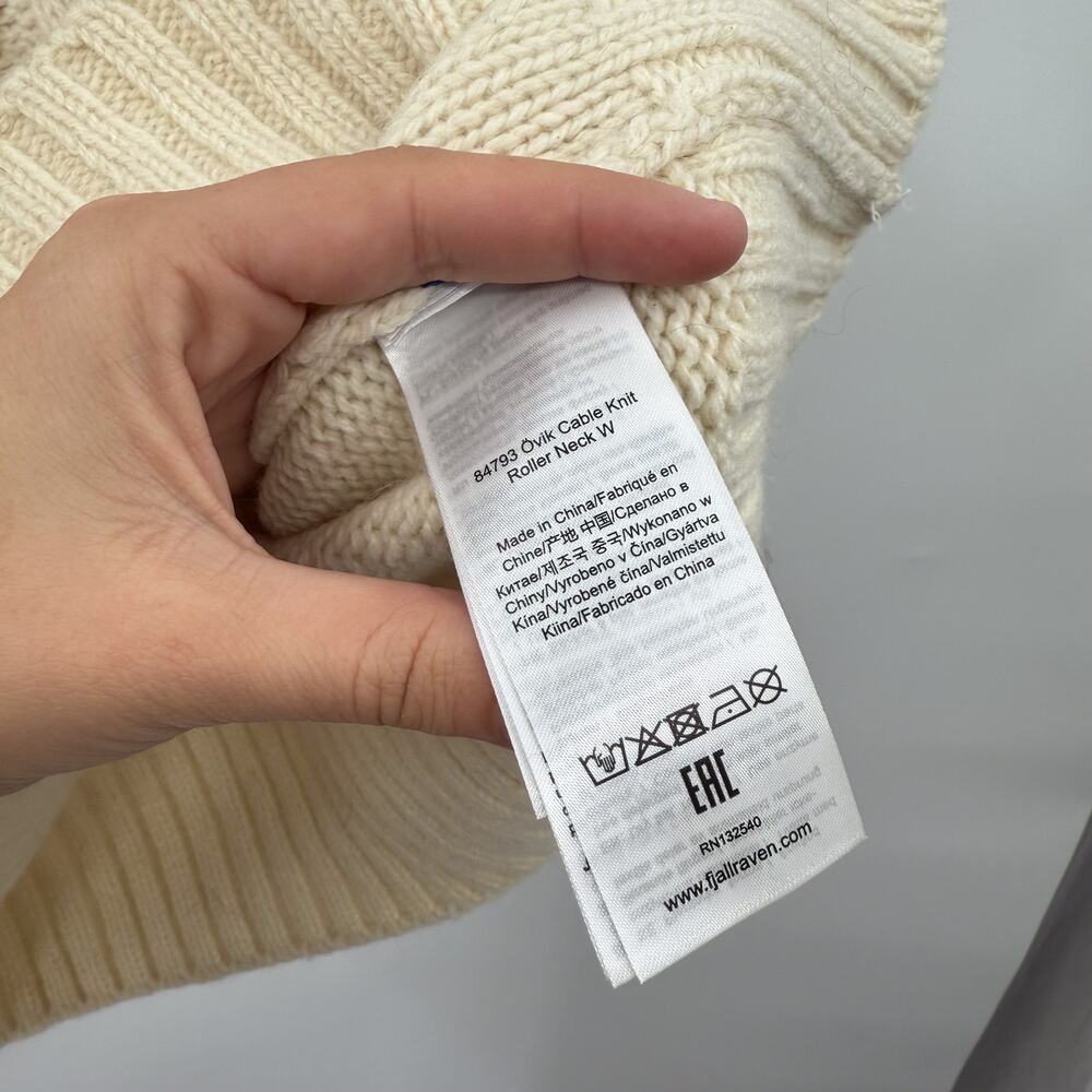 fjall raven ovikcable knit roller neck sweater - Picture 5 of 11
